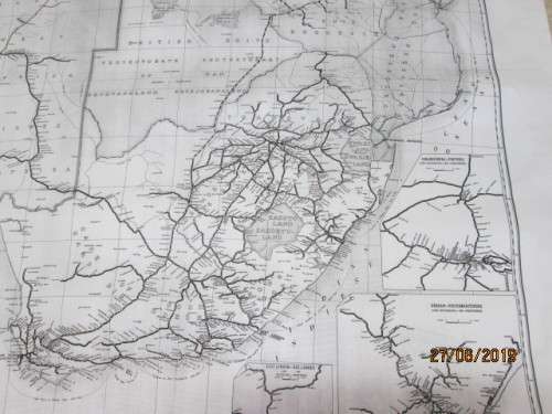 SAR STANDARD RAILWAY MAP OF SOUTH AFRICA (COPY) - LOT 554W