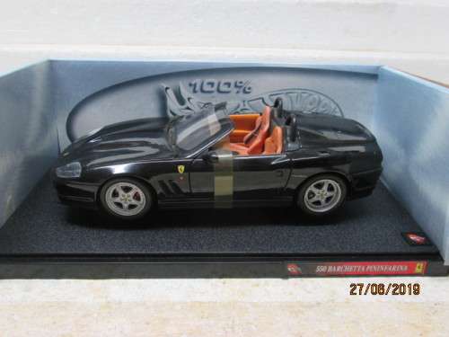 1:18 SCALE HOTWHEELS  : FERRARI 550 BARCHETTA PININFARINA (BOXED) - LOT 575W