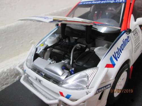 REDUCED TO CLEAR - 1:18 SCALE AUTOART FORD FOCUS WRC (McRAE 1999 SAFARI RALLY) BOXED - LOT 595W
