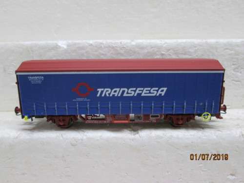 HO SCALE : ELECTROTREN TRANSFESA CLOSED WAGON (BOXED) - LOT 600W