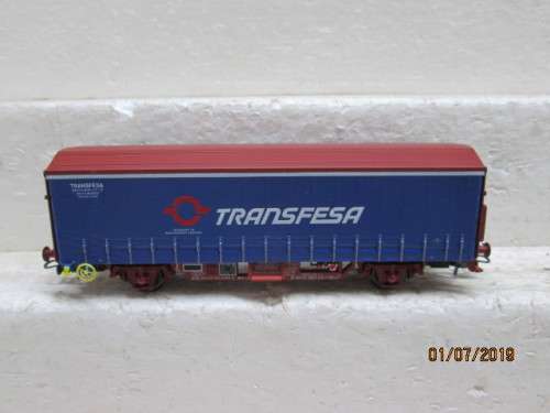 HO SCALE : ELECTROTREN TRANSFESA CLOSED WAGON (BOXED) - LOT 601W