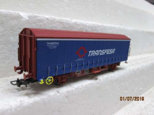 HO SCALE : ELECTROTREN TRANSFESA CLOSED WAGON (BOXED) - LOT 601W
