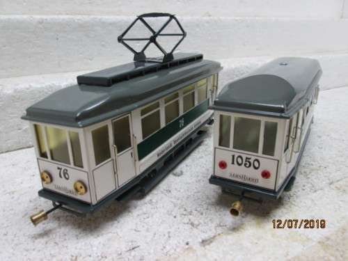 REDUCED TO CLEAR : O SCALE : LEHNHARDT BLECHBAHN SPUR O TRAIN SET (BOXED) - LOT 841W