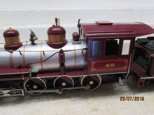 G SCALE : BACHMANN 4-6-0 STEAM LOCOMOTIVE - LOT 938W