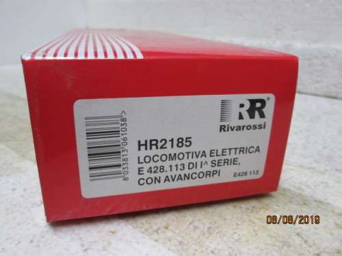 HO SCALE : RIVAROSSI : E428.113 ELECTRIC FS LOCOMOTIVE (BOXED) - LOT 153X