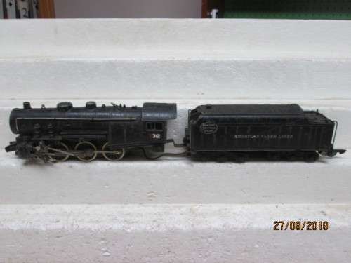 S SCALE : AMERICAN FLYER STEAM LOCOMOTIVE - LOT 781X