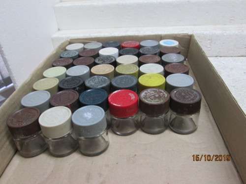 EMPTY TAMIYA GLASS PAINT CONTAINER 23ml (IDEAL FOR STORING SMALL ITEMS) - LOT 922X