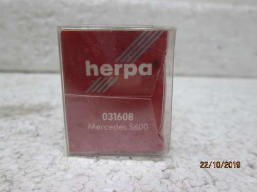 HO SCALE : HERPA MERCEDES BENZ S600 (BOXED) - LOT 51Y