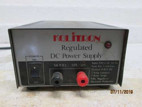 HO SCALE : KOLITRON REGULATED DC POWER SUPPLY - LOT 445Y