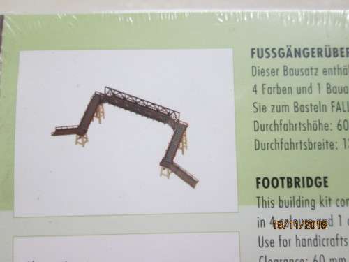 N SCALE : FALLER FOOTBRIDGE KIT (BOXED) - LOT 525Y