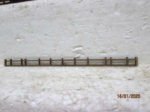 HO SCALE : LIMA SAR V8 GUARD VAN REPLACEMENT BOTTOM RAILINGS SET - LOT 819Y