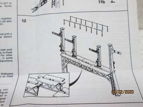 OO SCALE : HORNBY SIGNAL EXTENSION SET R089 (BOXED) - LOT 185z