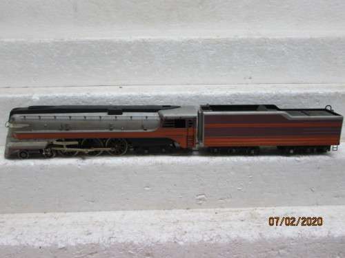 HO SCALE : KMT MODEL BRASS 4-6-4 STEAM LOCOMOTIVE (MADE IN JAPAN) - LOT 214z