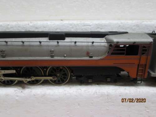 HO SCALE : KMT MODEL BRASS 4-6-4 STEAM LOCOMOTIVE (MADE IN JAPAN) - LOT 214z