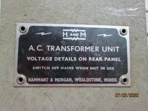 HO/OO SCALE : H AND M TRANSFORMER - LOT 216z