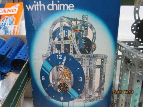 MECCANO CLOCK KIT 2 WITH CHIME (BOXED) - LOT 369z