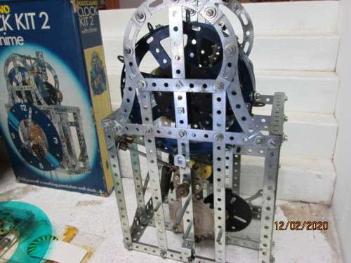 MECCANO CLOCK KIT 2 WITH CHIME (BOXED) - LOT 369z