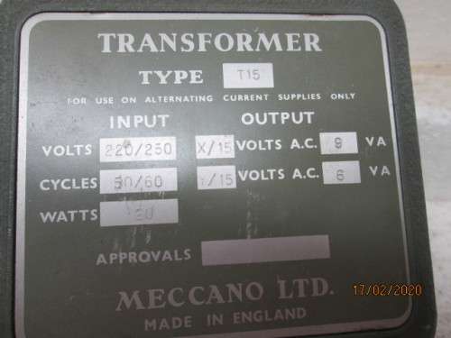 HO/OO SCALE : MECCANO TRANSFORMER (BOXED) - LOT 380z