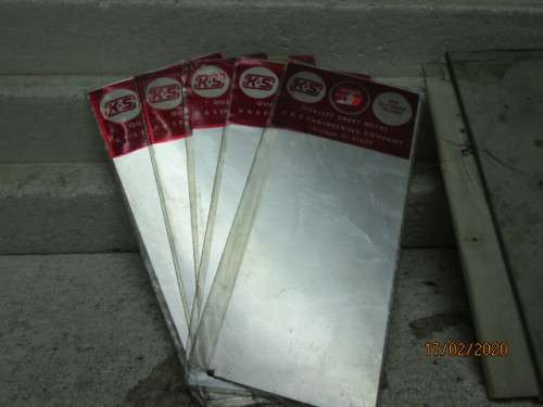 K&S EASY SOLDER TIN SHEETS x5 - LOT 390z