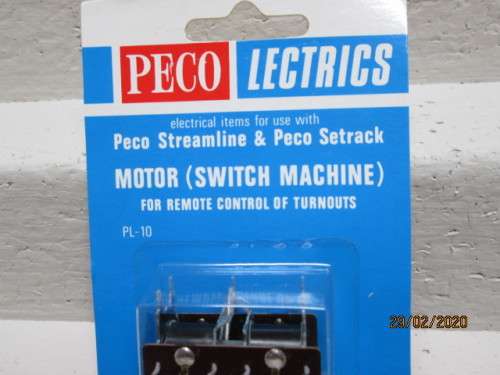 HO SCALE : PECO MOTOR PL-10 (BOXED) - LOT 559z