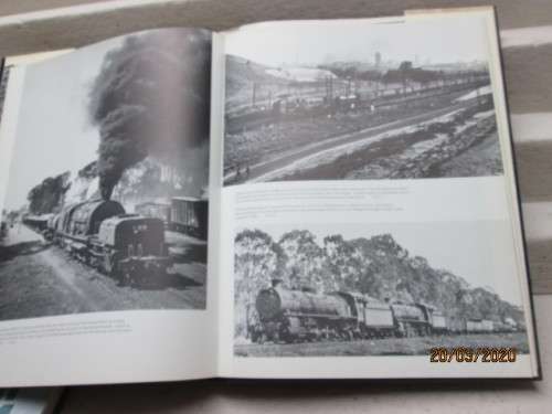 HARD COVER BOOK : STEAM ON THE VELD (ALL ABOUT SOUTH AFRICAN STEAM TRAINS) - LOT 592z