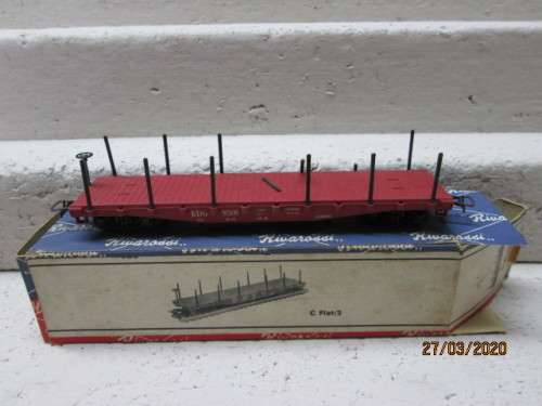 HO SCALE : RIVAROSSI RDG FLAT CAR (BOXED) - LOT 637z