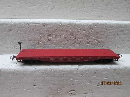 HO SCALE : RIVAROSSI RDG FLAT CAR (BOXED) - LOT 638z
