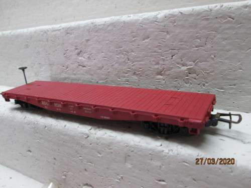 HO SCALE : RIVAROSSI RDG FLAT CAR (BOXED) - LOT 638z