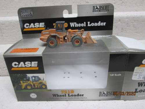 HO SCALE : NORSCOT CASE 721D WHEEL LOADER (BOXED) - LOT 677z