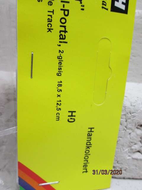 HO SCALE : NOCH DOUBLE TRACK TUNNEL ENTRANCE (BOXED) - LOT 796z
