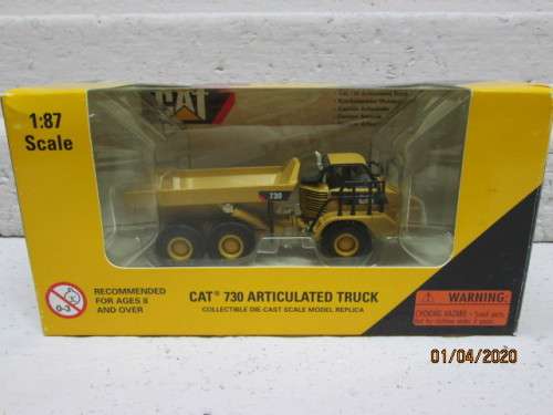 HO SCALE : NORSCOT CAT 730 ARTICULATED TRUCK (BOXED) - LOT 987z