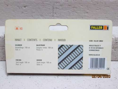 HO SCALE : FALLER FENCING (BOXED) - LOT 4AA
