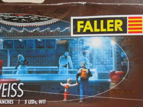 HO SCALE : FALLER 5 LED'S - WHITE (BOXED) - LOT 5AA