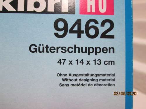 HO SCALE : KIBRI LARGE STATION BUILDING SHED (BOXED) - LOT 48AA