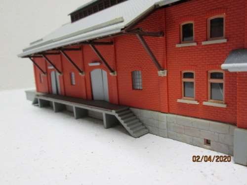 HO SCALE : KIBRI LARGE STATION BUILDING SHED (BOXED) - LOT 48AA