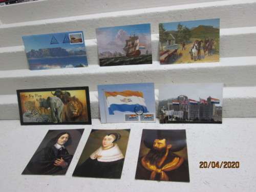 REDUCED TO CLEAR : SOUTH AFRICAN HISTORY : POSTCARDS x9 - LOT 420AA