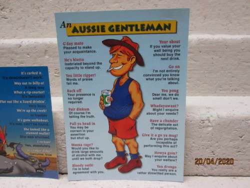 REDUCED TO CLEAR : AUSTRALIAN FUNNY POSTCARDS x2 - LOT 421AA