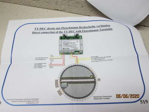 HO SCALE : DIGITAL PROFI WERDEN TT-DEC TURNTABLE DECODER - LOT 544AA
