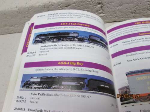 O SCALE : MTH ELECTRIC TRAIN CATALOGUE - LOT 568AA