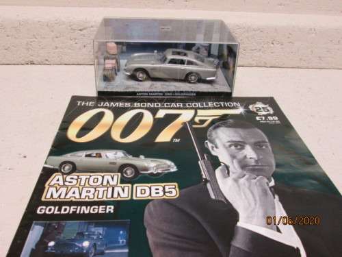 DIE CAST : 007 COLLECTION : ASTON MARTIN DB5 - GOLDFINGER (No 25) - LOT 967AA