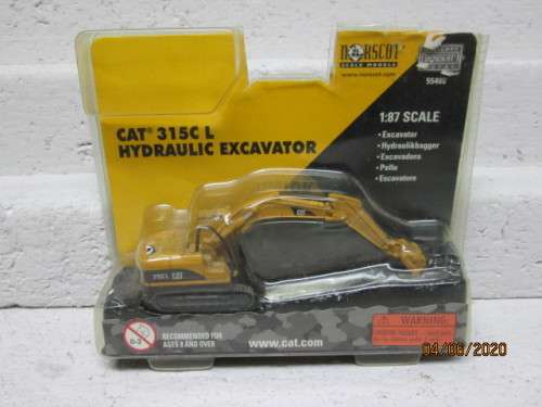 HO SCALE - NORSCOT - CAT 315C L HYDRAULIC EXCAVATOR - BOXED - LOT 45 BB