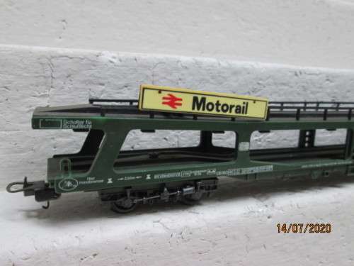 HO SCALE : LIMA DB CAR CARRIER (MOTOR RAIL) - LOT 479BB
