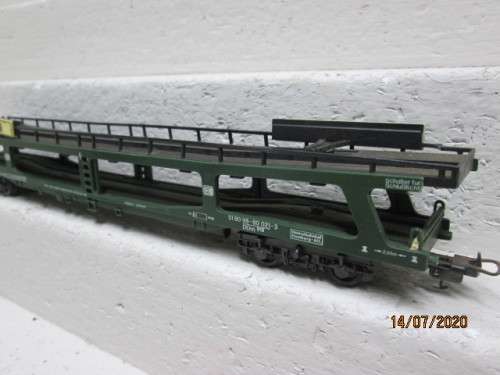 HO SCALE : LIMA DB CAR CARRIER (MOTOR RAIL) - LOT 479BB
