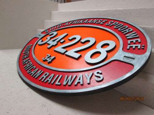 SAR LOCOMOTIVE NUMBER PLATE (REPLICA) -  LOT 504BB