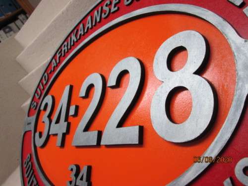 SAR LOCOMOTIVE NUMBER PLATE (REPLICA) -  LOT 504BB