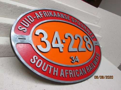 SAR LOCOMOTIVE NUMBER PLATE (REPLICA) -  LOT 504BB