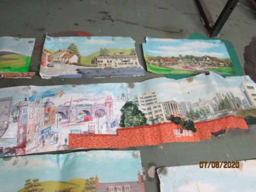 HO SCALE: PECO BACKDROP SCENERY SHEETS