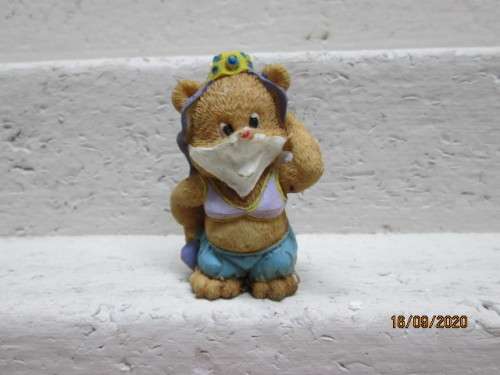 REDUCED TO CLEAR : LITTLE BEAR RESIN ORNAMENT