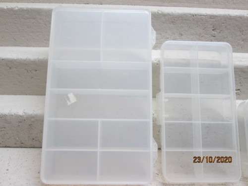 X3 CLEAR PLASTIC STORAGE CONTAINERS