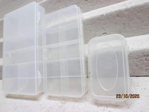 X3 CLEAR PLASTIC STORAGE CONTAINERS